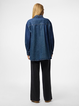 Jeansskjorta med krage - Bild 3