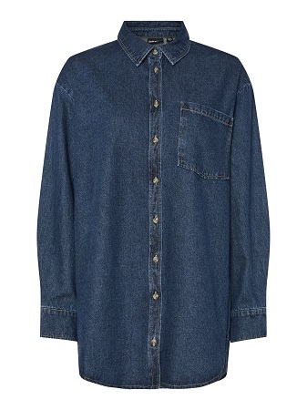 Jeansskjorta med krage - Bild 5