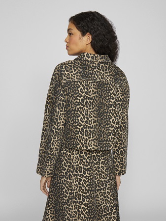 Leopardmönstrad tunn jacka - Bild 2