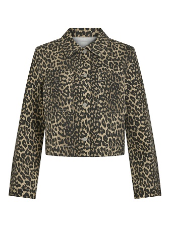 Leopardmönstrad tunn jacka - Bild 4