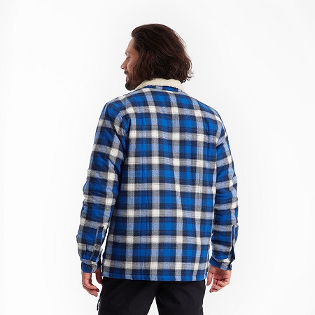 Fodrad Flanellskjorta med pilékrage - Bild 2