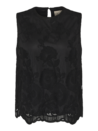 Elegant spetslinne med broderade detaljer - Bild 6